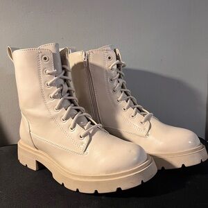 No Boundaries Cream Combat Boots